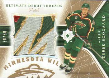 2005-06 Upper Deck Ultimate Collection - Ultimate Debut Threads Patches #DTP-DB Derek Boogaard Front