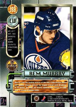 1996-97 Metal Universe #188 Rem Murray Back