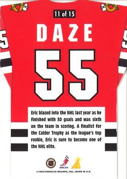 1996-97 Pinnacle - By the Numbers #11 Eric Daze Back