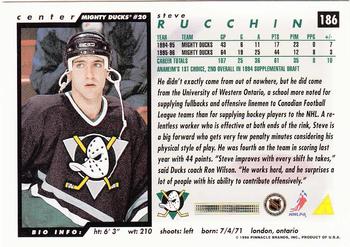 1996-97 Score #186 Steve Rucchin Back