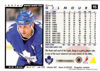 1996-97 Score #95 Doug Gilmour Back