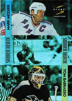 1996-97 Score - Sudden Death #10 Tom Barrasso / Mark Messier Front