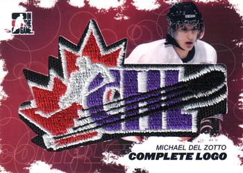 2007-08 In The Game Heroes and Prospects - Complete Logos #CHL-07 Michael Del Zotto  Front