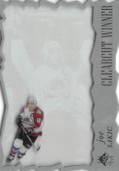 1996-97 SP - Clearcut Winner #CW19 Joe Sakic Front