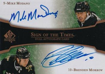 2007-08 SP Authentic - Sign of the Times Duals #ST2-MM Mike Modano / Brenden Morrow  Front