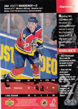 1996-97 Upper Deck #266 Rhett Warrener Back