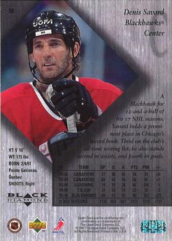 1996-97 Upper Deck Black Diamond #58 Denis Savard Back