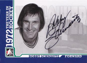 2009-10 In The Game 1972 The Year In Hockey - Autographs #A-BS Bobby Schmautz  Front