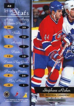 1996-97 Zenith #42 Stephane Richer Back