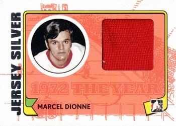 2009-10 In The Game 1972 The Year In Hockey - Game Used Jersey Silver #M-07 Marcel Dionne  Front