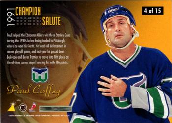 1996-97 Zenith - Champion Salute #4 Paul Coffey Back