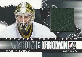 2009-10 In The Game Between The Pipes - Homegrown Black #HG-03 Marty Turco  Front