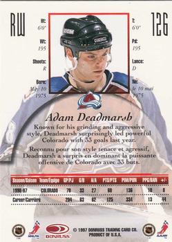 1997-98 Donruss Canadian Ice #126 Adam Deadmarsh Back