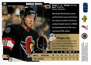 1997-98 Collector's Choice #175 Andreas Dackell Back