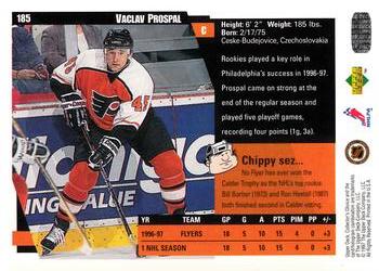 1997-98 Collector's Choice #185 Vaclav Prospal Back