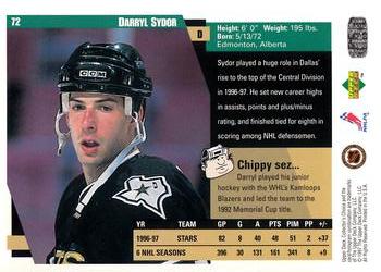 1997-98 Collector's Choice #72 Darryl Sydor Back