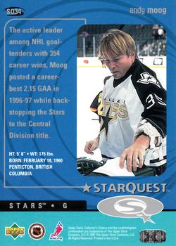 1997-98 Collector's Choice - StarQuest #SQ34 Andy Moog Back