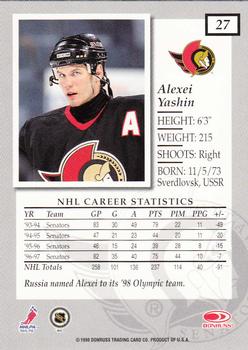 1997-98 Donruss Elite #27 Alexei Yashin Back