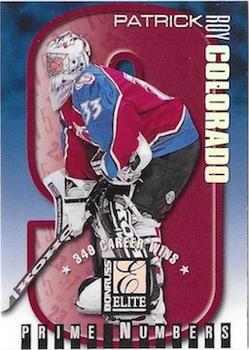 1997-98 Donruss Elite - Prime Numbers #2c Patrick Roy Front