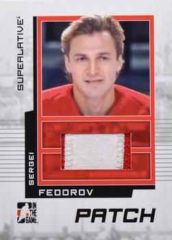 2009-10 In The Game Superlative - Game Used Patches Gold #SP30 Sergei Fedorov  Front