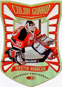 1997-98 Donruss Preferred - Color Guard #2 Martin Brodeur Front