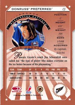 1997-98 Donruss Preferred - Cut to the Chase #13 Joe Juneau Back