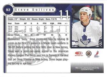 1997-98 Donruss Priority #92 Steve Sullivan Back