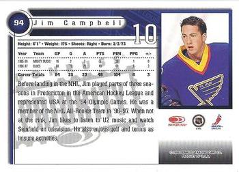 1997-98 Donruss Priority #94 Jim Campbell Back