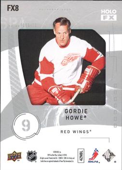2009-10 SP Authentic - Holo F/X #FX8 Gordie Howe  Back