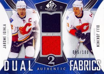 2009-10 SP Game Used - Authentic Fabrics Dual #AF2-JI Olli Jokinen / Jarome Iginla  Front