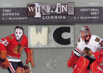 2009-10 SPx - Winning Combos #WC-EH Tony Esposito / Cristobal Huet  Front