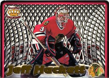 1997-98 Pacific Crown Collection - In the Cage Die Cuts #4 Jeff Hackett Front