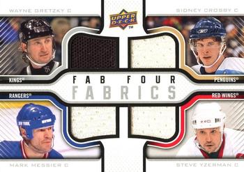 2009-10 Upper Deck - Fab Four Fabrics #F4F-GRTS Mark Messier / Wayne Gretzky / Steve Yzerman / Sidney Crosby  Front