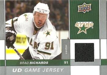 2009-10 Upper Deck - UD Game Jerseys #GJ-BR Brad Richards  Front
