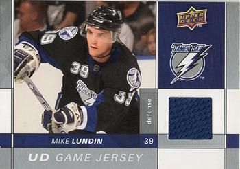 2009-10 Upper Deck - UD Game Jerseys #GJ-ML Mike Lundin  Front