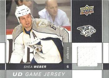 2009-10 Upper Deck - UD Game Jerseys #GJ-SW Shea Weber  Front