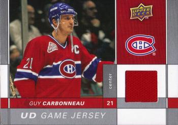 2009-10 Upper Deck - UD Game Jerseys #GJ-GC Guy Carbonneau  Front