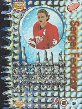 1997-98 Pacific Crown Collection - Slap Shots #3b Sergei Fedorov Back
