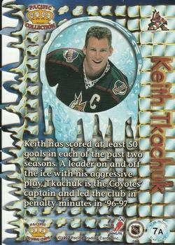 1997-98 Pacific Crown Collection - Slap Shots #7a Keith Tkachuk Back