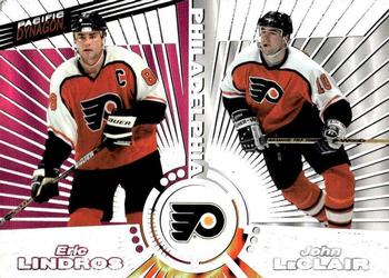 1997-98 Pacific Dynagon - Tandems #20 Eric Lindros / John LeClair / Rod Brind'amour Front