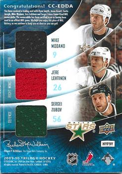 2009-10 Upper Deck Trilogy - Classic Confrontations #CC-EDDA Ryan Smyth / Jason Arnott / Curtis Joseph / Mike Modano / Jere Lehtinen / Sergei Zubov Back