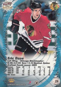 1997-98 Pacific Revolution #29 Eric Daze Back