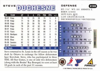 1997-98 Score #230 Steve Duchesne Back