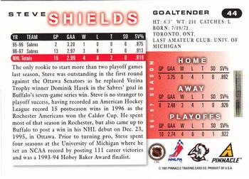 1997-98 Score #44 Steve Shields Back