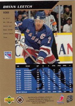 1997-98 SP Authentic #100 Brian Leetch Back