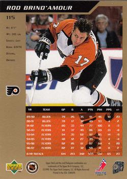 1997-98 SP Authentic #115 Rod Brind'Amour Back