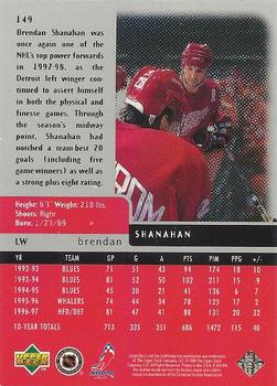 1997-98 Upper Deck Black Diamond #149 Brendan Shanahan Back