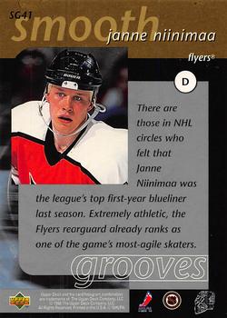 1997-98 Upper Deck - Smooth Grooves #SG41 Janne Niinimaa Back