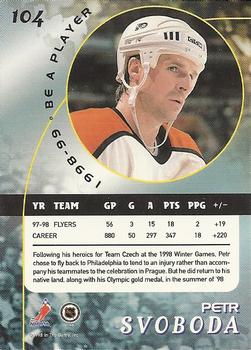 1998-99 Be a Player #104 Petr Svoboda Back