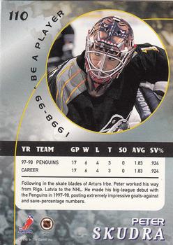 1998-99 Be a Player #110 Peter Skudra Back